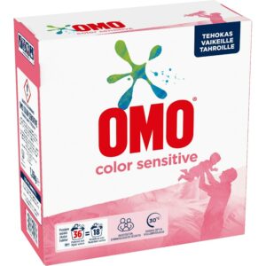 Omo pyykinpesujauhe 1,26kg Sensitive Color