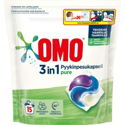 Omo pyykinpesuainekapselit 15kpl Pure