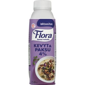 Flora Ruoka kevyt & paksu 4% 2,5dl laktoositon