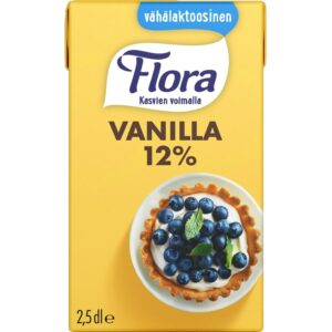 Flora Vanilla vispautuva vaniljakastike 2,5dl vähälaktoosinen