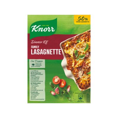 Knorr Family Lasagnette ateria-ainekset 338 g