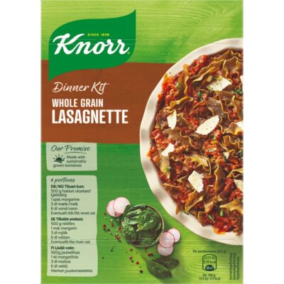 Knorr Täysjyvä Lasagnette ateria-ainekset 270 g