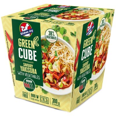 Kitchen Joy Green Cube savoury yakisoba - kasviksia ja nuudeleita 300g pakaste