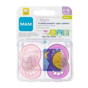 AinuMam Night 6-16kk silikonitutti 2kpl