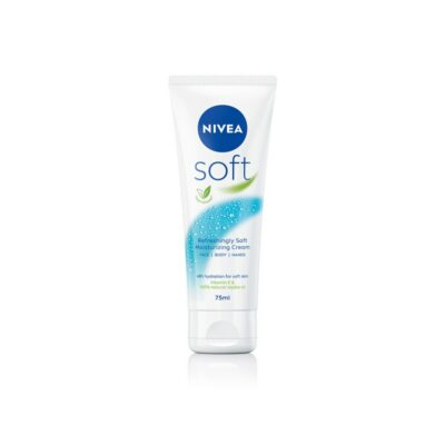 NIVEA Soft 75ml Moisturizing Cream Face & Body & Hands -kosteusvoide