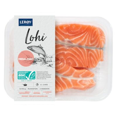 Lerøy lohimedaljonki ASC 2x150g