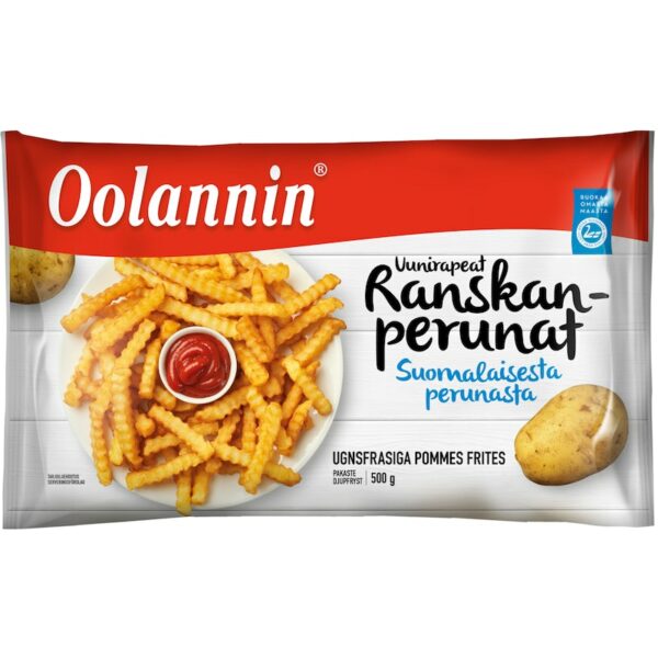 Oolannin uunirapeat ranskalaiset 500g pakaste