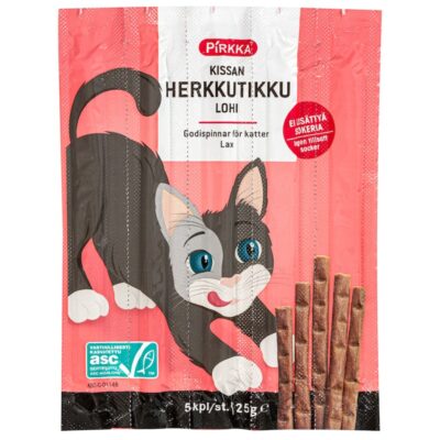 Pirkka kissan herkkutikku lohi ASC 5kpl/25g