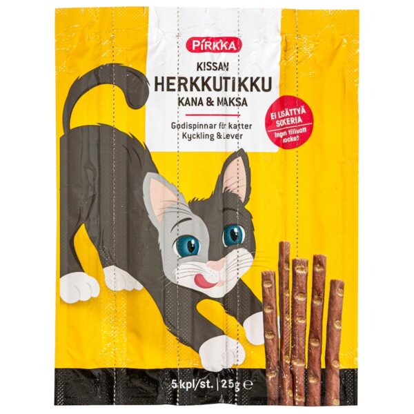 Pirkka kissan herkkutikku kana &maksa 5kpl/25g