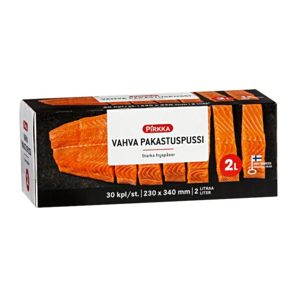 Pirkka vahva pakastuspussi 2 L 30 kpl