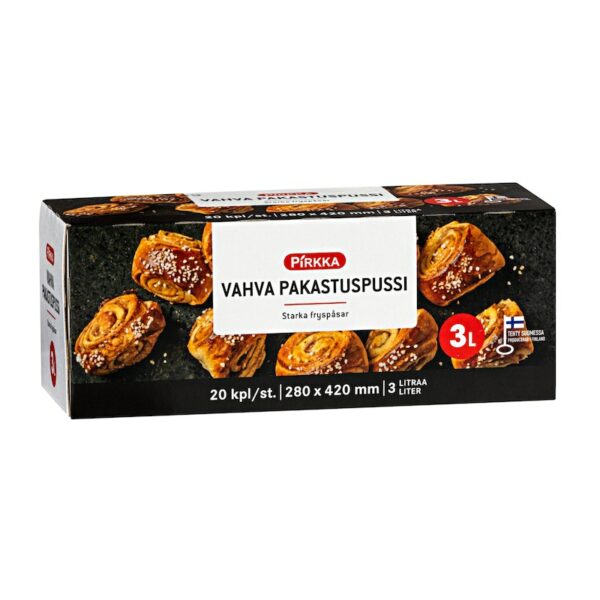 Pirkka vahva pakastuspussi 3 L 20 kpl