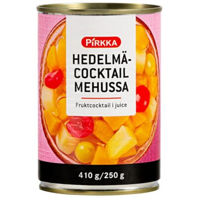 Pirkka hedelmäcocktail mehussa 410g/250g