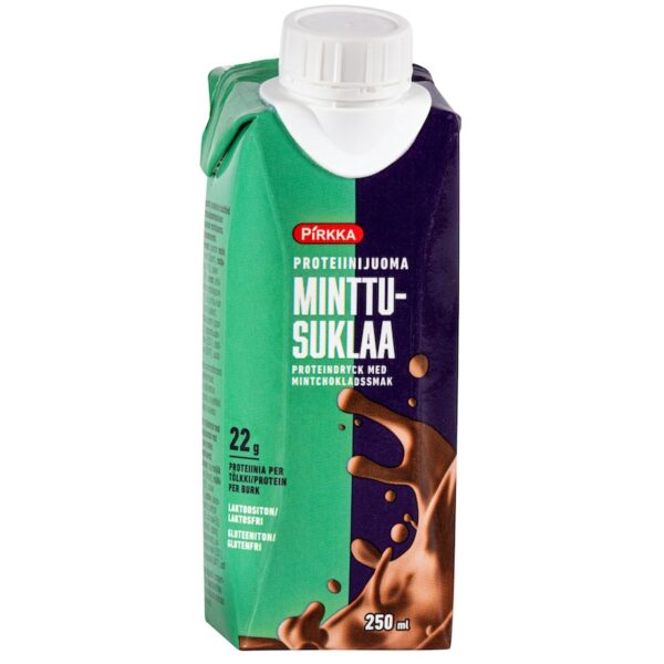 Pirkka proteiinijuoma 250ml minttusuklaa laktoositon