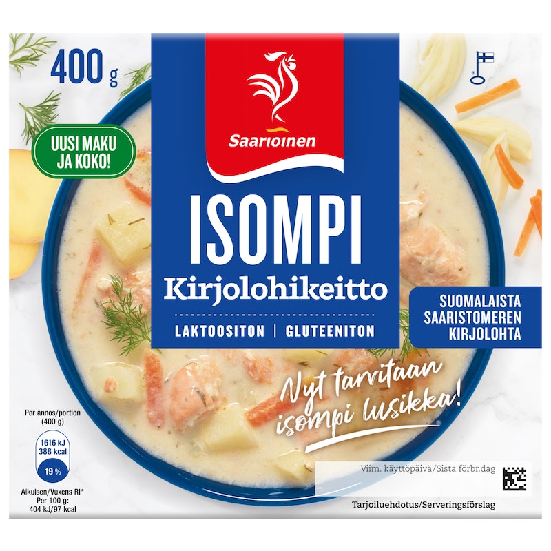 Saarioinen Isompi Kirjolohikeitto 400g Saariston Puoti