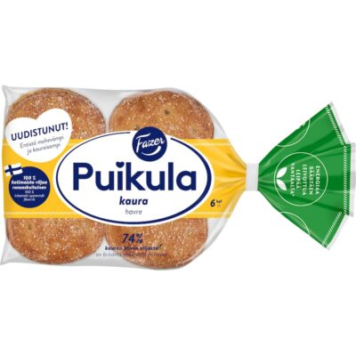 Fazer Puikula kauraleipä 6kpl/365g