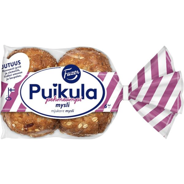 Fazer Puikula Pehmeämpi Mysli 6kpl/330g