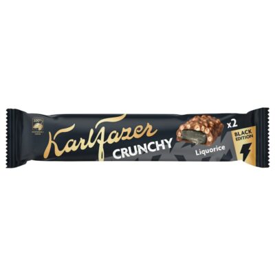 Karl Fazer Crunchy suklaapatukka 55g Black Edition