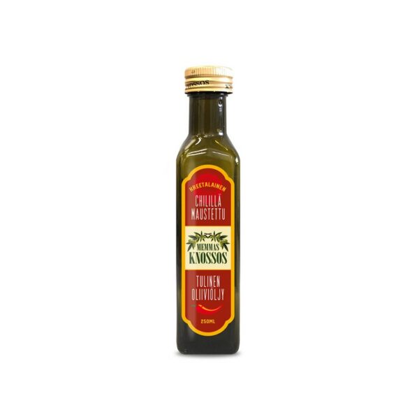 Memmas Knossos Chilillä maustettu tulinen Oliiviöljy 250 ml