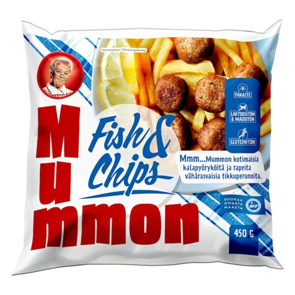 Mummon fish&chips 450g pakaste