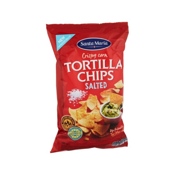 Santa Maria Tortilla Chips Salted suolatut maissilastut 185g