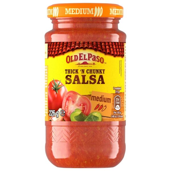 Old El Paso Thick ’N Chunky Salsa medium 226g