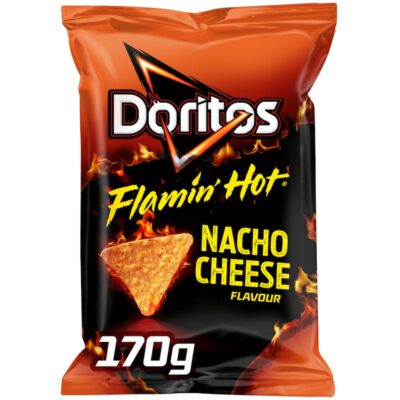 Doritos flaming hot nacho 170g maustettu maissilastu