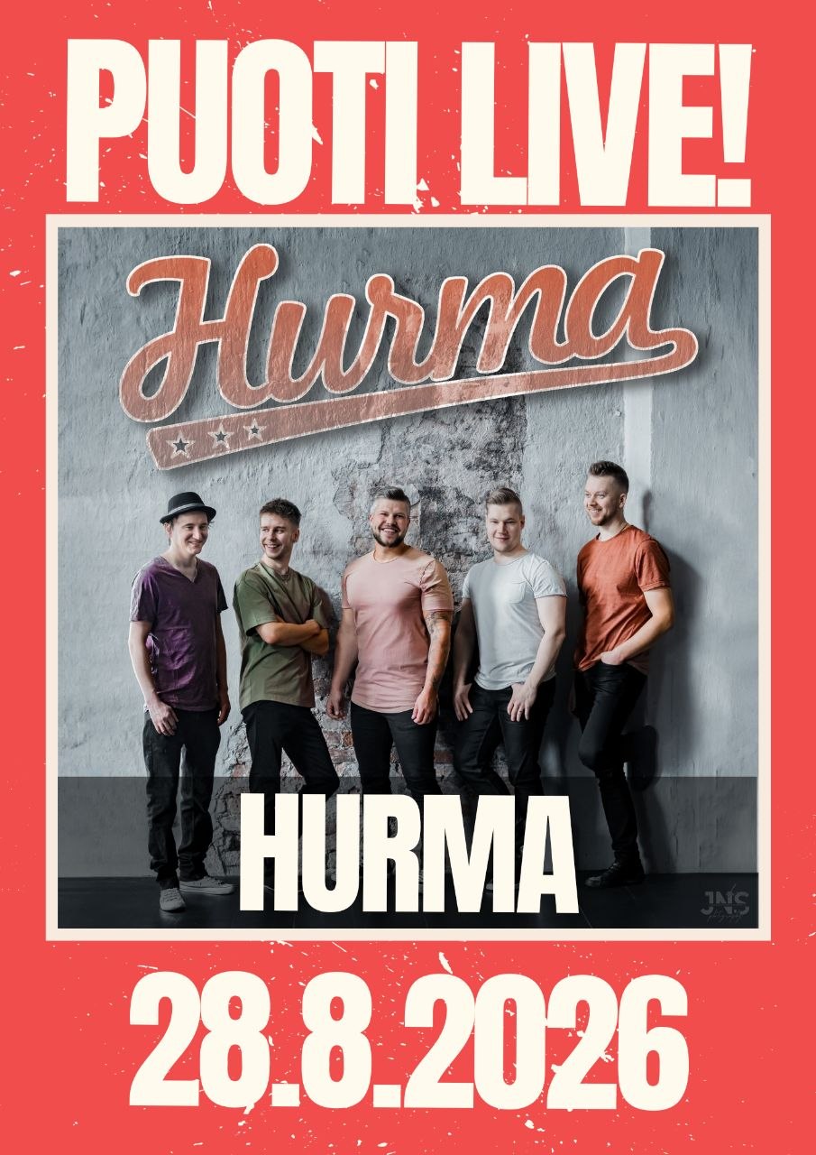 Puoti LIVE! Hurma 28.8.2026